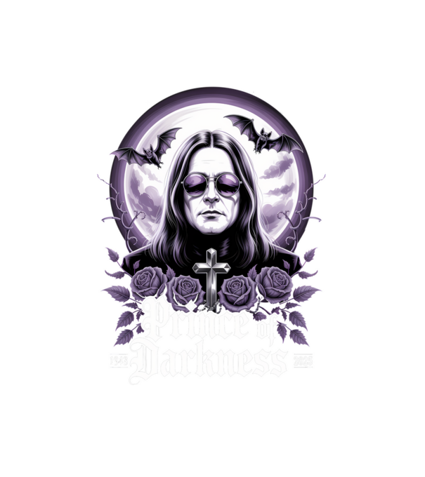 Prince of Darkness minta fehér pólón