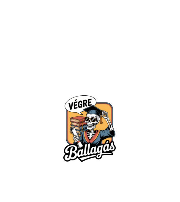 Végre ballagás minta fehér pólón