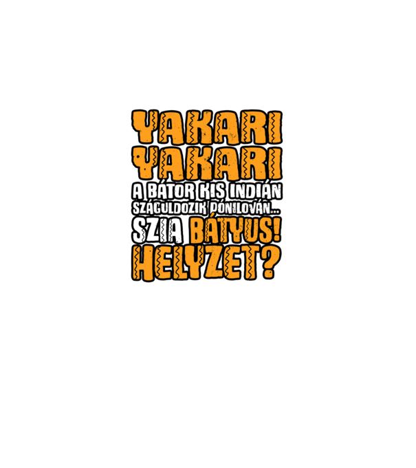 Yakari szia batyus helyzet minta fekete pólón