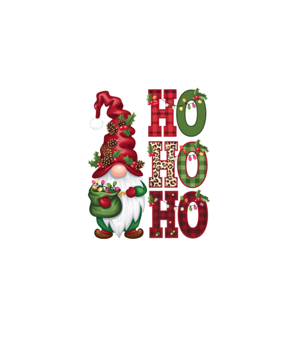 HOHOHO manó minta szürke pólón