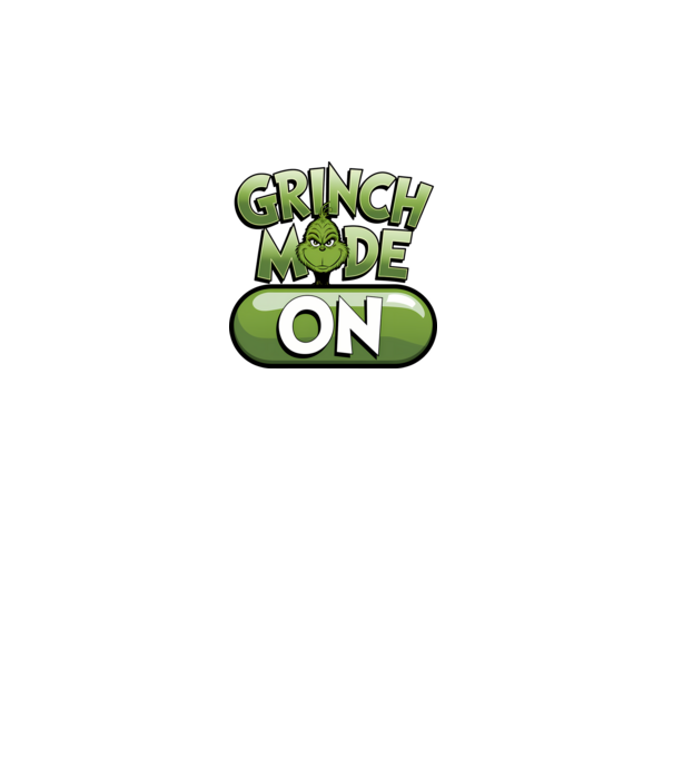 Grinch mode ON minta fekete pólón