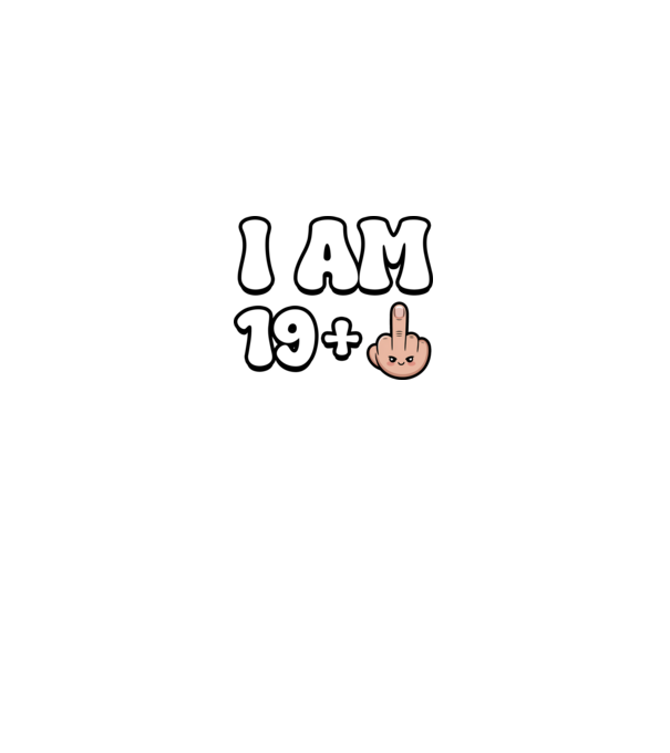 I am 19+1 minta királykék pólón