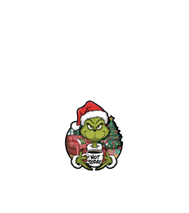 Not Today Grinch minta fehér pólón
