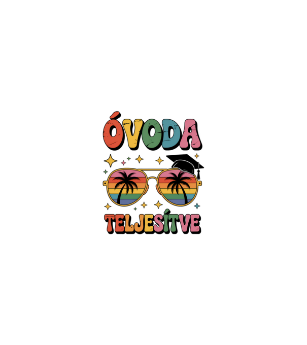 Óvoda teljesítve minta homokszín pólón