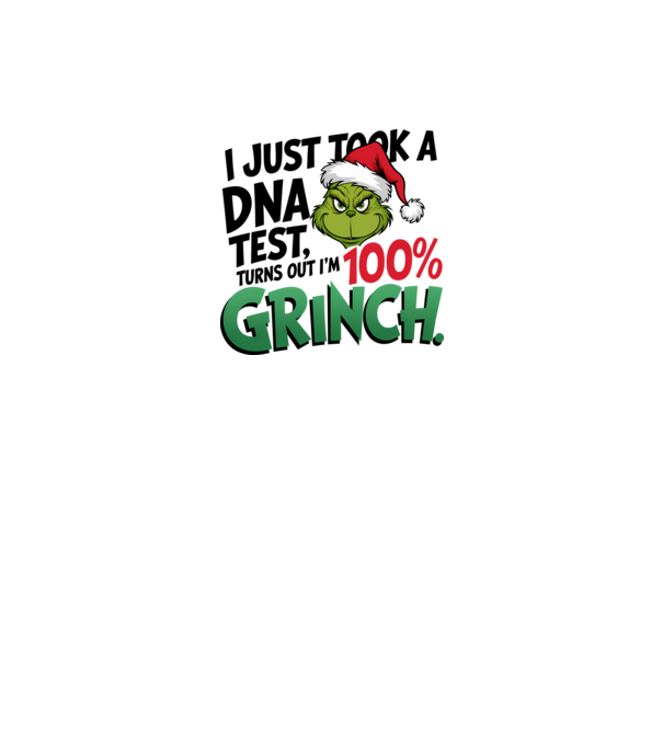 Grinch DNA teszt minta fehér pólón