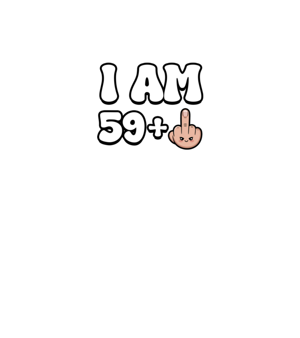 I am 59+1 minta fehér pólón
