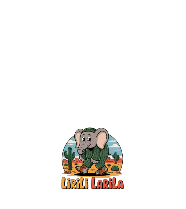 Lirili Larila minta sötétkék pólón