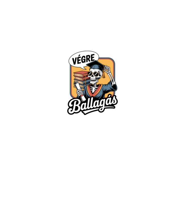 Végre ballagás minta királykék pólón
