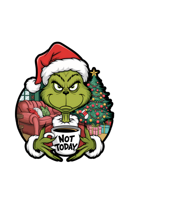 Not Today Grinch minta fehér pólón