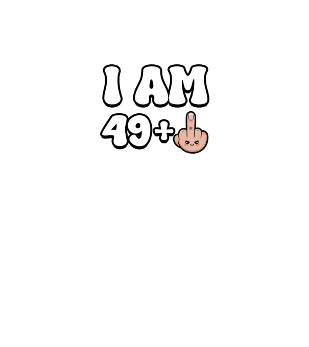 I am 49+1 minta fehér pólón
