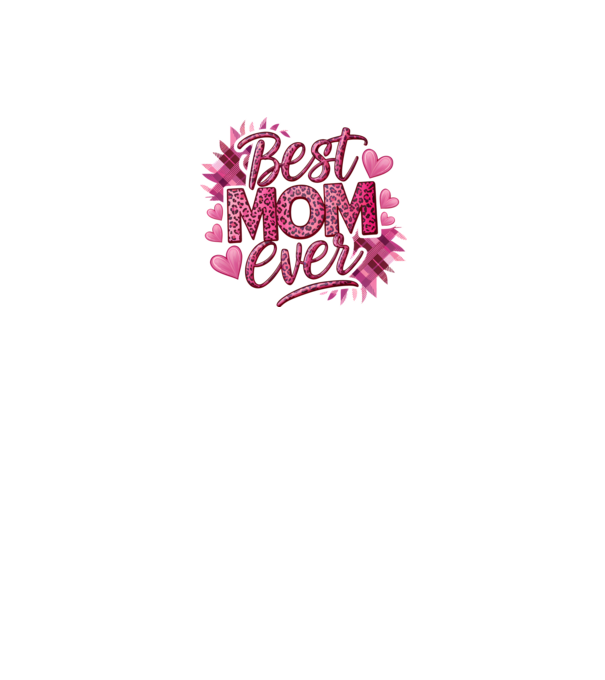 Best MOM ever PINK minta fehér pólón
