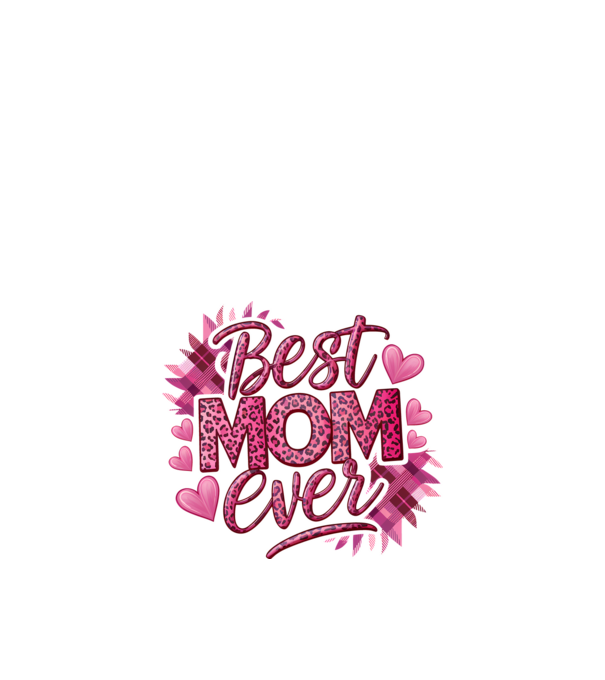 Best MOM ever PINK minta fehér pólón