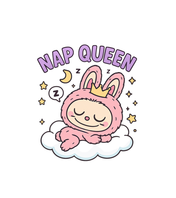 Nap Queen minta fehér pólón