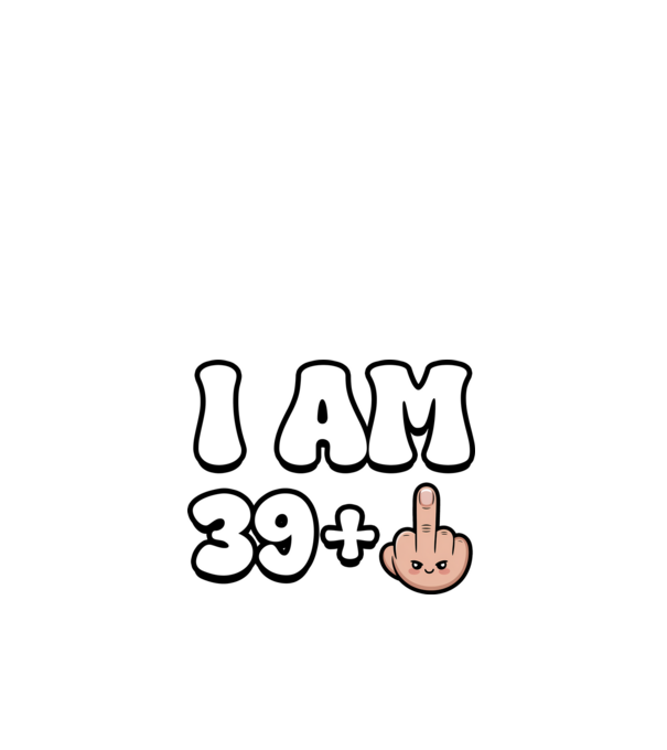 I am 39+1 minta fehér pólón