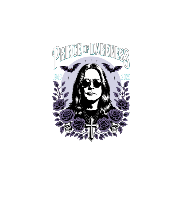 Prince of Darkness minta türkiz pólón