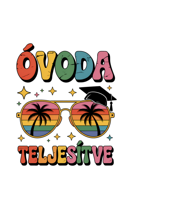 Óvoda teljesítve minta fehér pólón