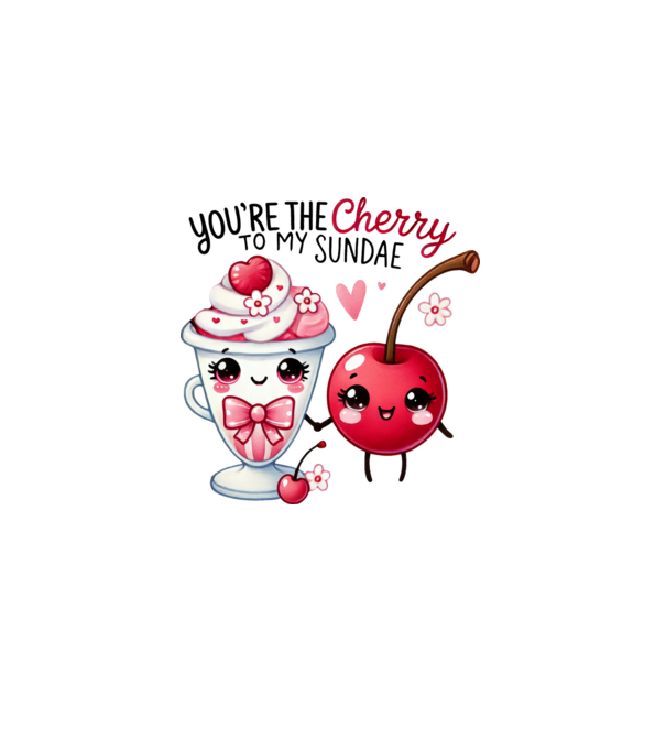 You are the cherry to my sundae minta fehér pólón