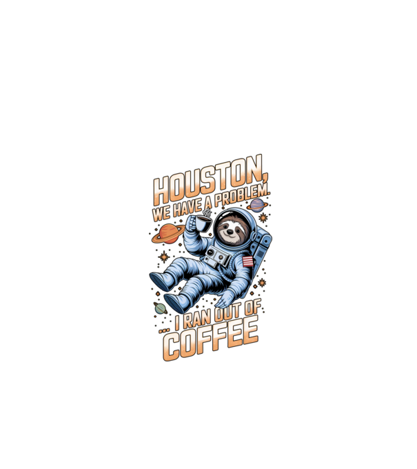 houston kávé problémánk van minta fekete pólón
