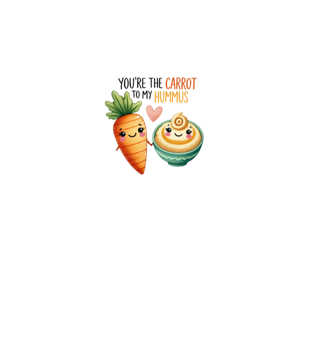 You are the carrot to my hummus minta királykék pólón