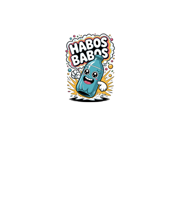 Habos Babos minta fekete pólón
