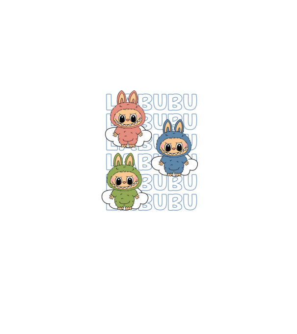 LABUBU minta homokszín pólón