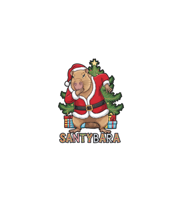 Santybara minta szürke pólón