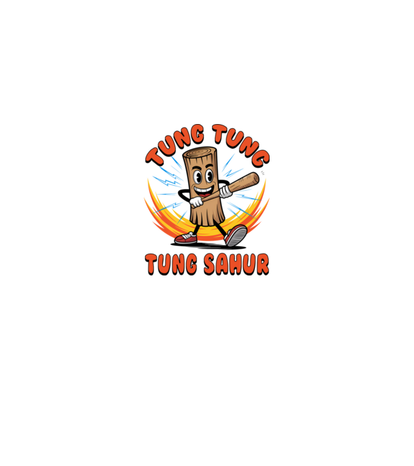 Tung Tung Tung Sahur Aranyos minta fekete pólón