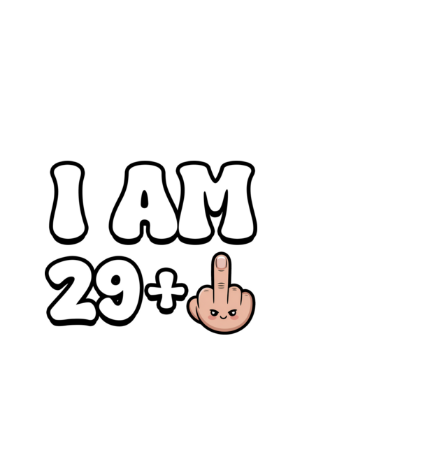 I am 29+1 minta fehér pólón