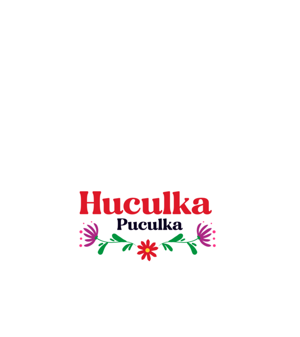 Huculka Puculka Népies minta fehér pólón