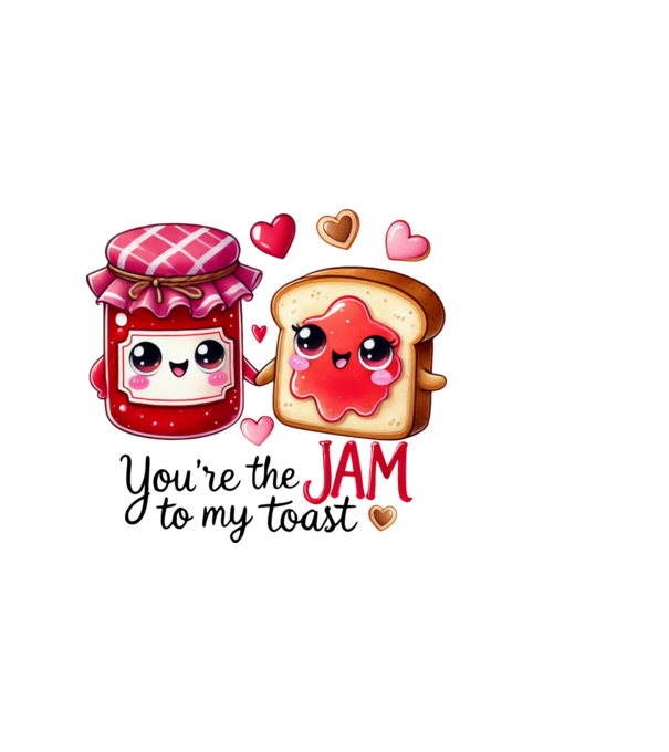 You are the jam to my toast minta fehér pólón