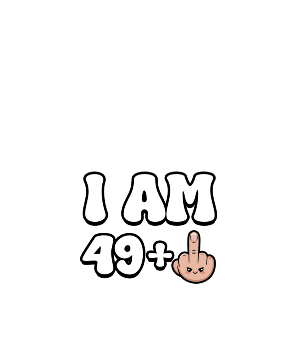 I am 49+1 minta fehér pólón