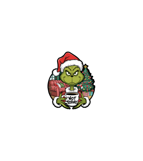 Not Today Grinch minta homokszín pólón