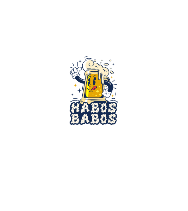 Habos Babos minta fehér/piros pólón