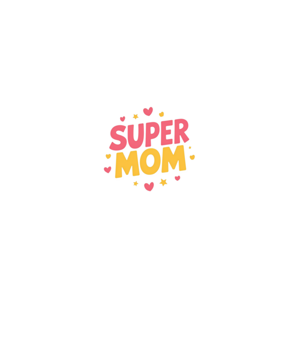 Super Mom fekete pólóra minta farmerkék pólón