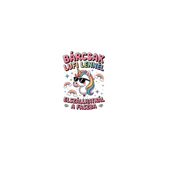 Bárcsak lufi lennél minta fehér pólón