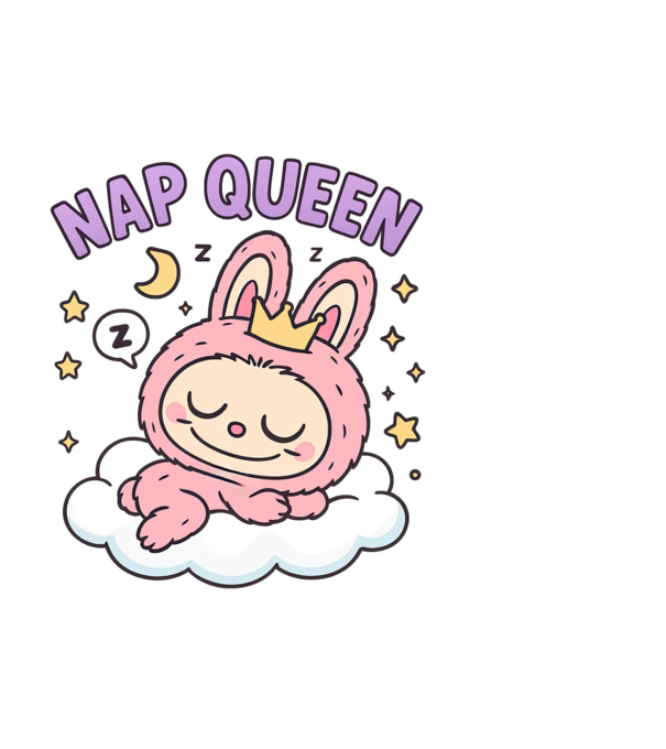 Nap Queen minta fehér pólón