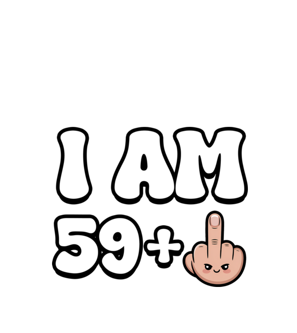 I am 59+1 minta fehér pólón