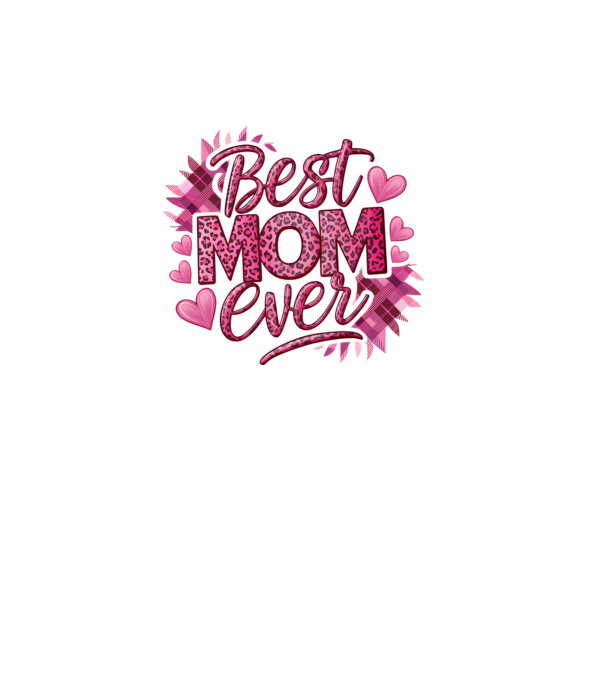 Best MOM ever PINK minta fehér pólón
