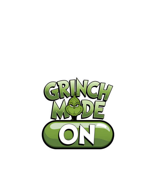 Grinch mode ON minta fekete pólón