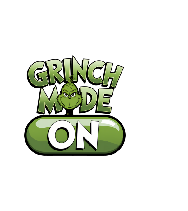 Grinch mode ON minta fekete pólón