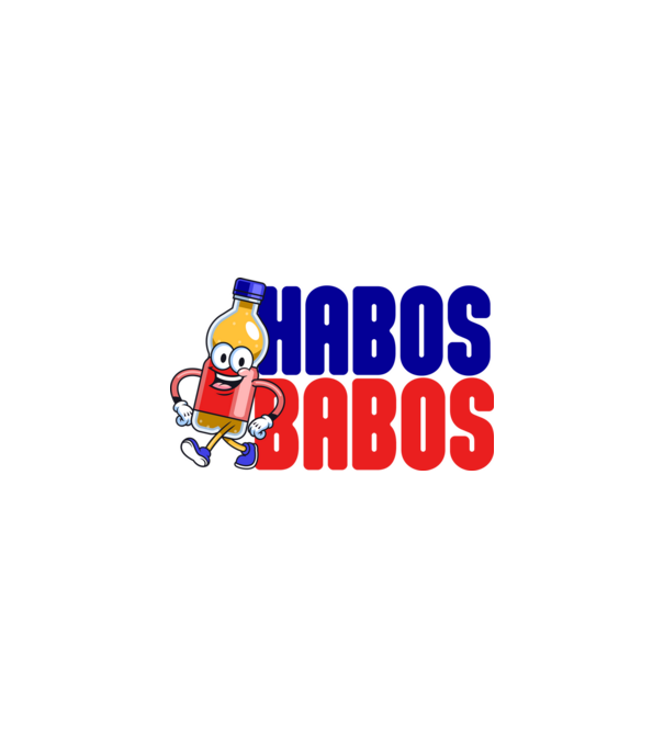Habos Babos minta fehér/piros pólón