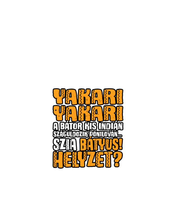 Yakari szia batyus helyzet minta fekete pólón