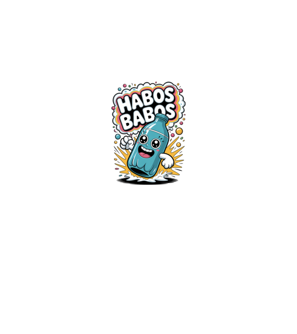 Habos Babos minta királykék pólón