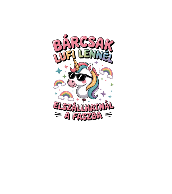 Bárcsak lufi lennél minta fehér pólón