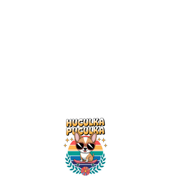 Huculka Puculka kutya 2 minta világos rózsaszín pólón