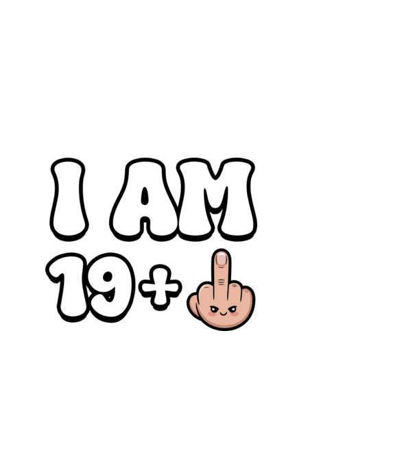 I am 19+1 minta világoskék pólón