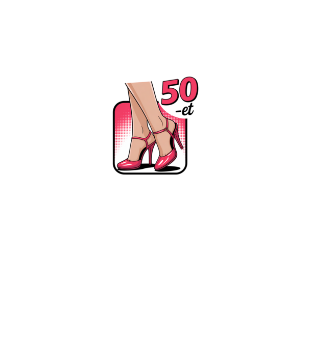 Most taposom az 50-et minta fekete pólón
