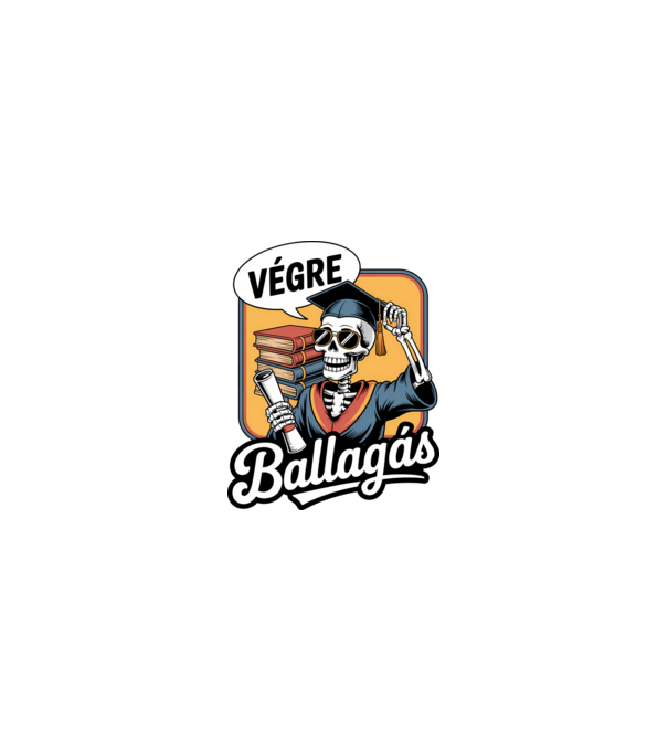 Végre ballagás minta homokszín pólón