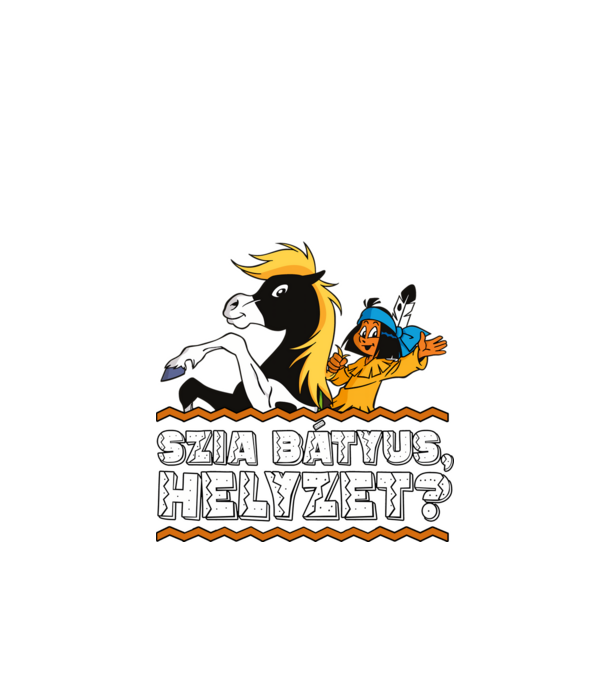 Szia bátyus yakari minta fekete pólón