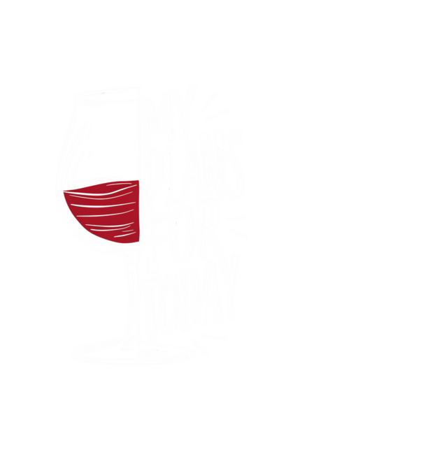 My Plans For Today Wine fekete pólóra minta fekete pólón